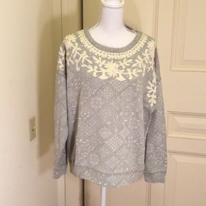 Lucky Brand Novelty Mint Pullover